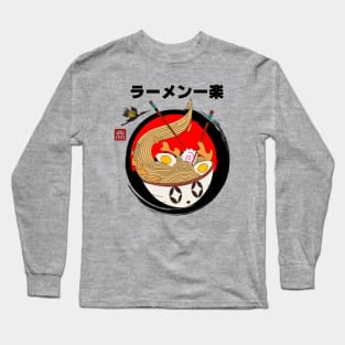 Ichiraku Ramen Japanese Food Ramen Noodles in A Ramen Bowl Long Sleeve T-Shirt